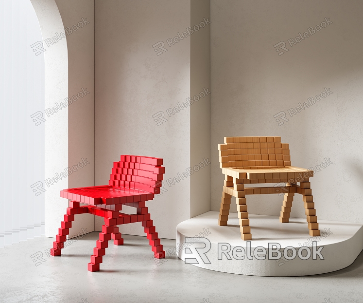 Modern single chair model