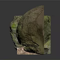 Natural Moss Covered Decorative Stones With Irregular Shape And Textured Surface