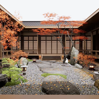 Courtyard Garden 3d models