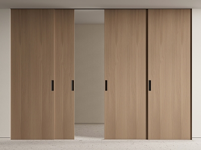 Modern sliding door sliding door sliding door sliding door invisible sliding door 3d model