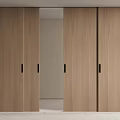 Modern Wooden Sliding Doors Interior Open Design For Room Partition And Space