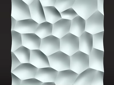 3D Hexagonal Patterned Decorative Wall With Textured Surface For Modern Home Interior Design 3d model