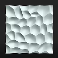 3D Hexagonal Patterned Decorative Wall With Textured Surface For Modern Home Interior Design