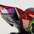 MOTORCYCLE sports car RACING KAWASAKI NINJA 3d model