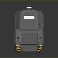 Realistic train vehicle 3d model