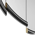 Mirror Lee Broom Split Mirror Round Cutting Mirror Round Mirror 3d model