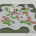 Modern Square View 3d model