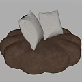 Modern Lazy Sofa Single Person Sofa Casual Sofa Round Sofa Petal Sofa Pillow 3d model