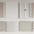 Various Window Blinds Styles Featuring Different Designs And Texture Options 3d model