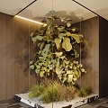 Modern Plant Indoor Glass Landscape Landscaping 3d model