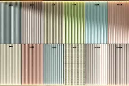 Wall board, wall board, grid board, wave board, Great Wall board, sound-absorbing board 3d model