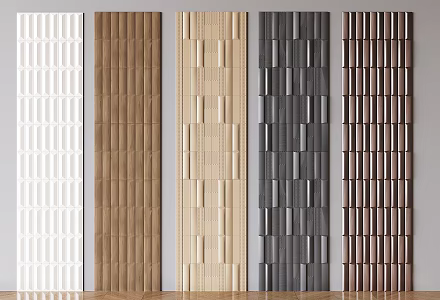 Tooling Modeling Wall Panel Creative Solid Wood Three-dimensional Wall Panel European Style Texture Panel Wall Trim Panel 3d model