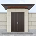 New Chinese Style Gate Villa Gate 3d model