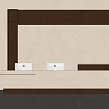 Modern Minimalist Bar Counter Design With Wooden Cabinets White Countertop And Neutral Wall