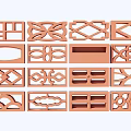 Building Facade Decorative Panels With Various Textured Patterns And Design Styles 3d model