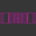 Gray Triangular Hollow Frame With Curved Edges And Simple Design Structure