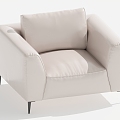 Modern Single Sofa Single Chair Leisure Chair 3d model