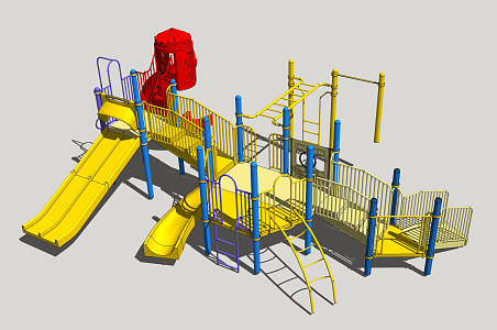 Modern slide children'slide 3d model