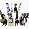 High Quality Industrial Microscopes Various Types For Laboratory Research Applications 3d model
