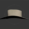 Practical White Straw Hat With Black Band And Decorative Details For Daily Use