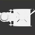 Industrial Mechanical Part With Metal Construction Motor Component And Flange Design