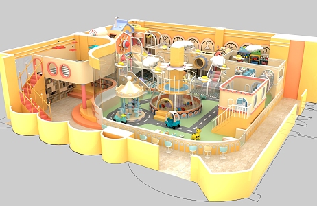 Modern Naughty Castle Naughty Castle Children's Paradise 3d model