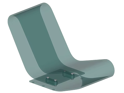 Ergonomic Modern Leisure Chair With Sleek Curves Smooth Surface And Sturdy Base 3d model