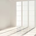 modern architectural space minimalist space 3d model