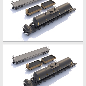 modern train wagon 3d model