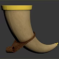 Horn Viking Horn Animal Horn Ox Horn Instrument 3d model