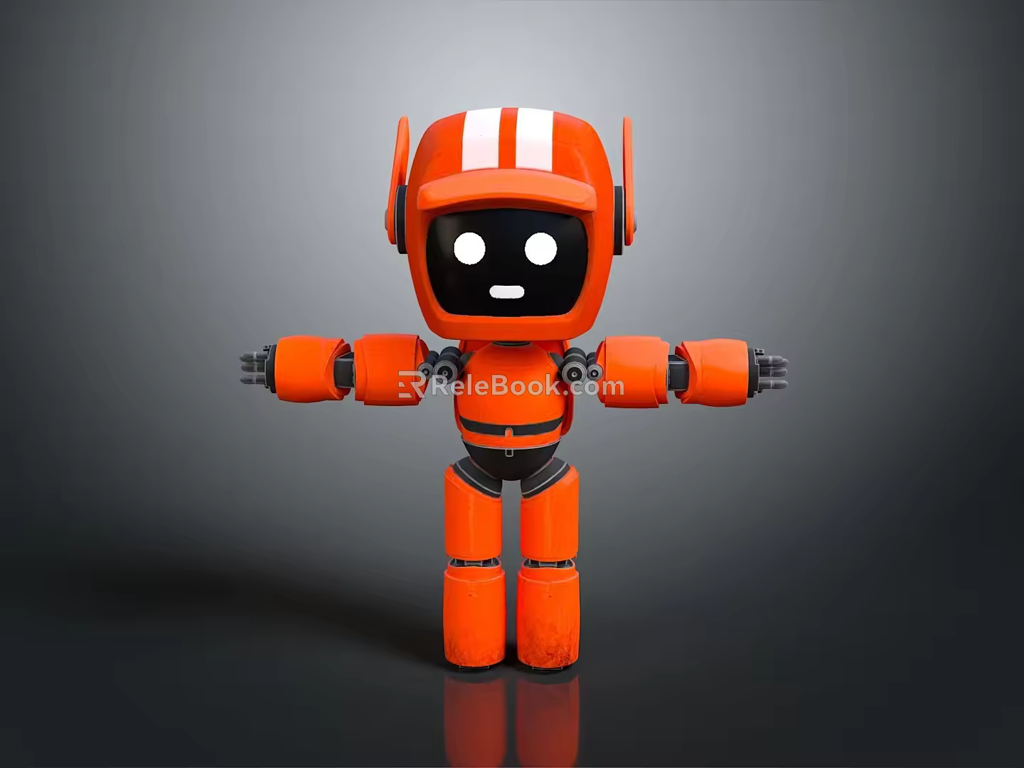 Industrial Robot Single Wheel Robot Double Wheel Robot Assistant Small Robot 3d model