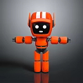 Industrial Robot Single Wheel Robot Double Wheel Robot Assistant Small Robot 3d model