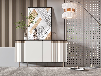 Modern Decorative Cabinet 3d model