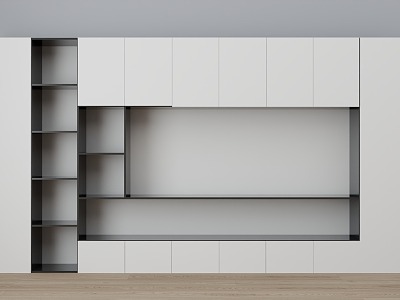 Bookcase TV Cabinet Simple Cabinet 3d model