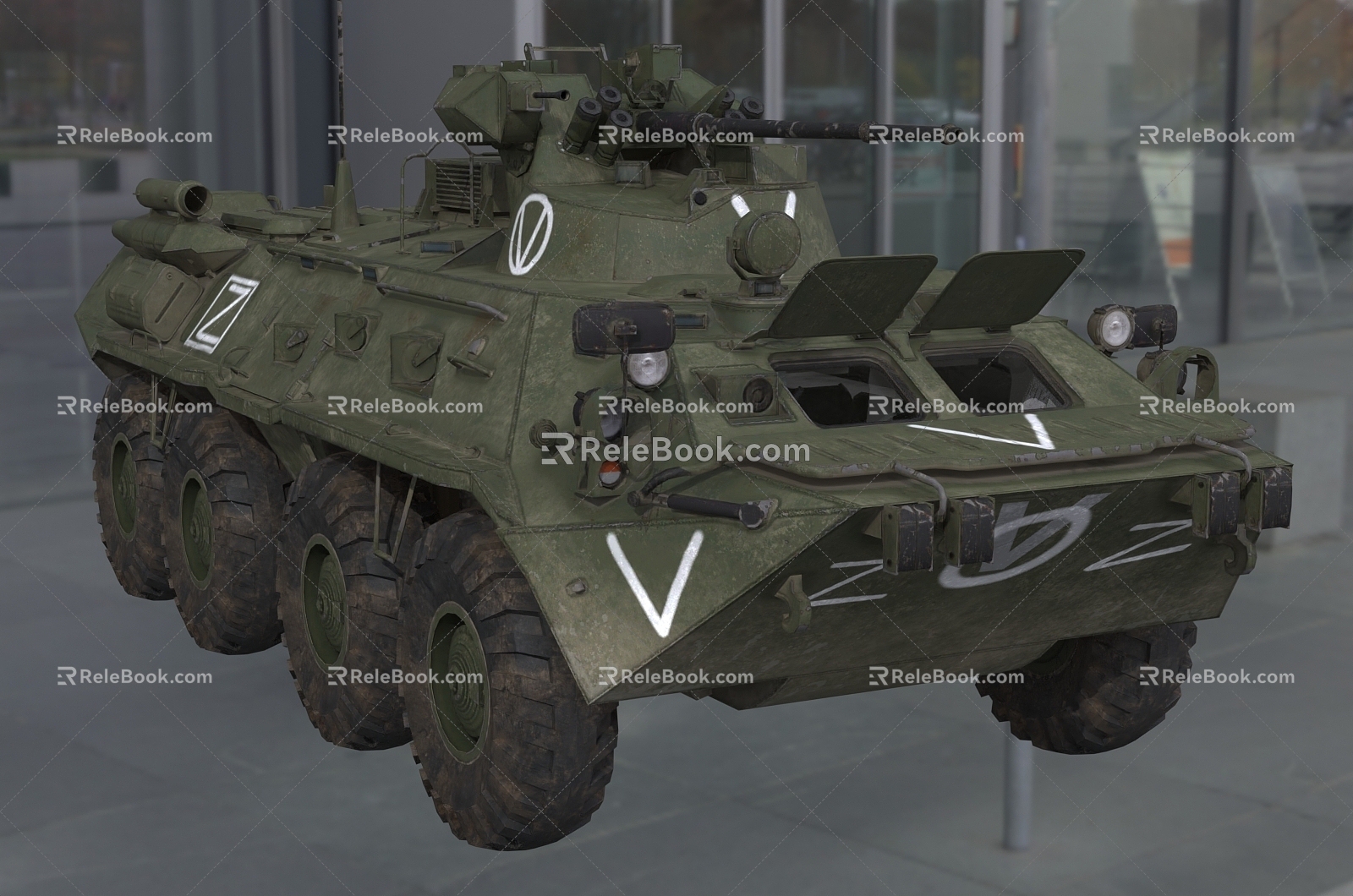 Hyundai BTR82A armored personnel carrier infantry fighting vehicle 3d model