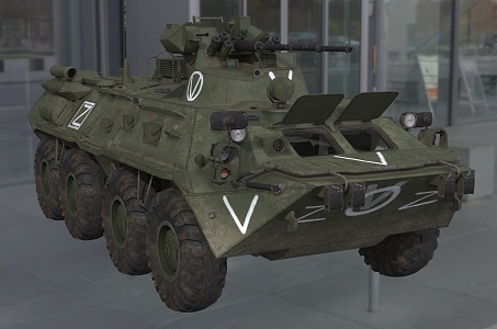 Hyundai BTR82A armored personnel carrier infantry fighting vehicle 3d model