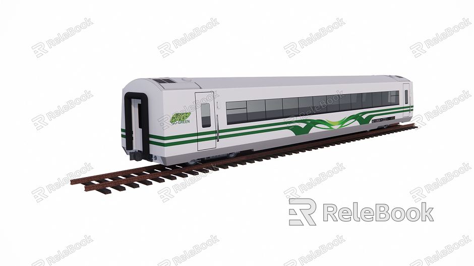 Modern Subway Simple Subway Light Rail Car model