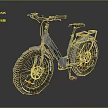 Gray Electric Bike With Large Tires Rear Rack And Modern Off Road Design