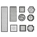New Chinese Style Pattern Window Antique Window Carved 3d model