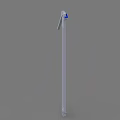 Industrial Mechanical Bracket with Slim Metal Frame and Blue Top Component