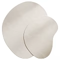 Light Beige Square Carpet With Soft Textured Fabric And Smooth Surface For Home Decoration