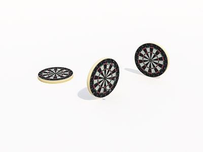 Old dart board 3d model