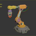 Modern Robot Arm Robot Arm Mechanical Arm Robot Arm Robot Head 3d model