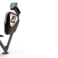Modern Stationary Exercise Bike with Digital Display and Ergonomic Seat for Home Workout