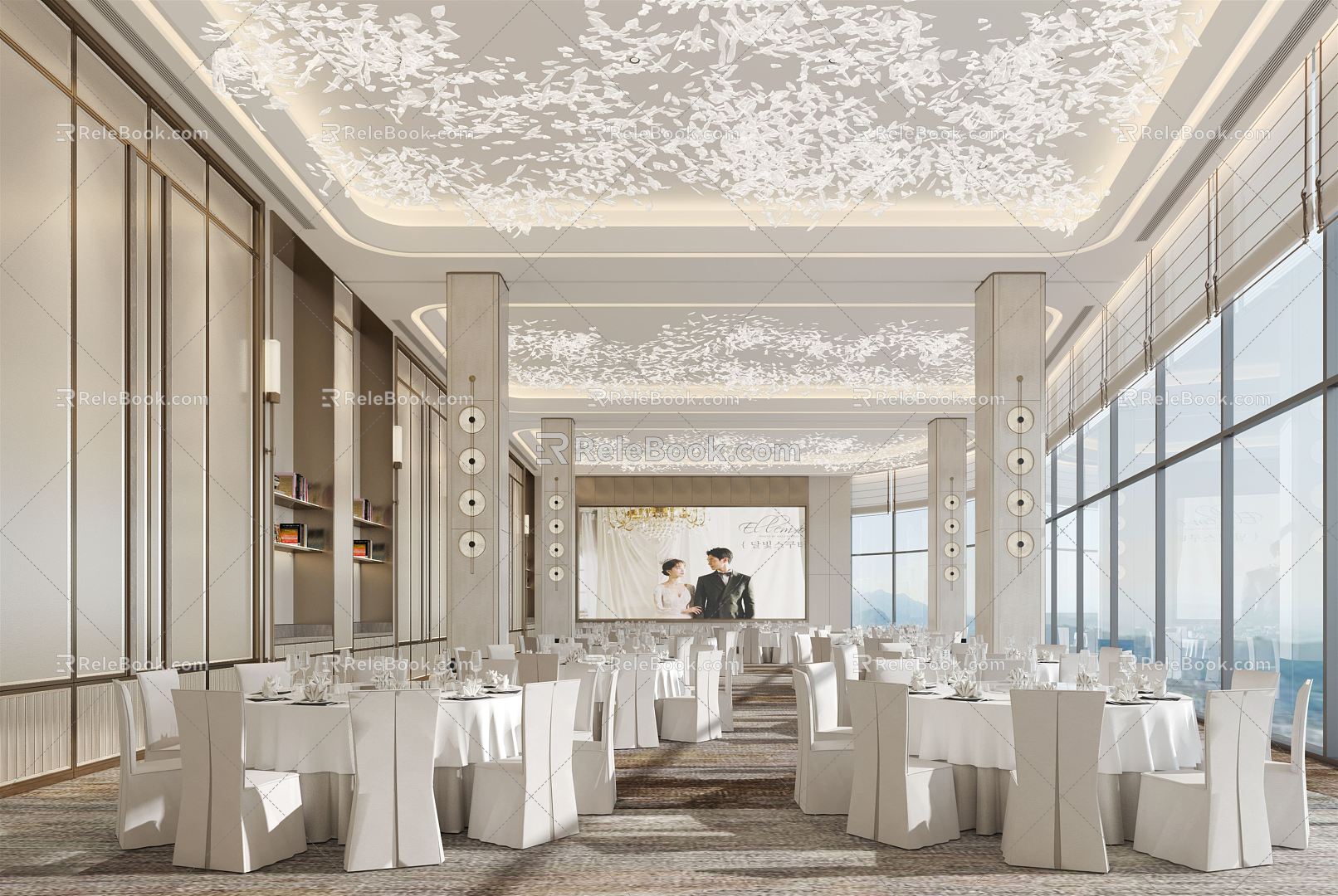 Modern Ballroom 3d model