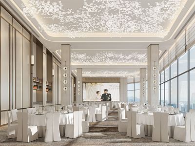 Modern Ballroom 3d model