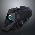 Tactical Weapon Scope Modern Design With Circular Lens GIG Logo And Adjustment Knob