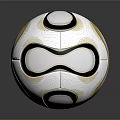 Soccer Shaped Food Dessert With White Yellow Black Design And League Mogul Logo