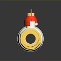 Brass Ball Valve With Red Handle And White Body For Plumbing Applications