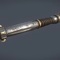 Medieval style lightsaber 3d model